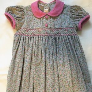 ANAVINI Girls 3T Floral Smocked Dress